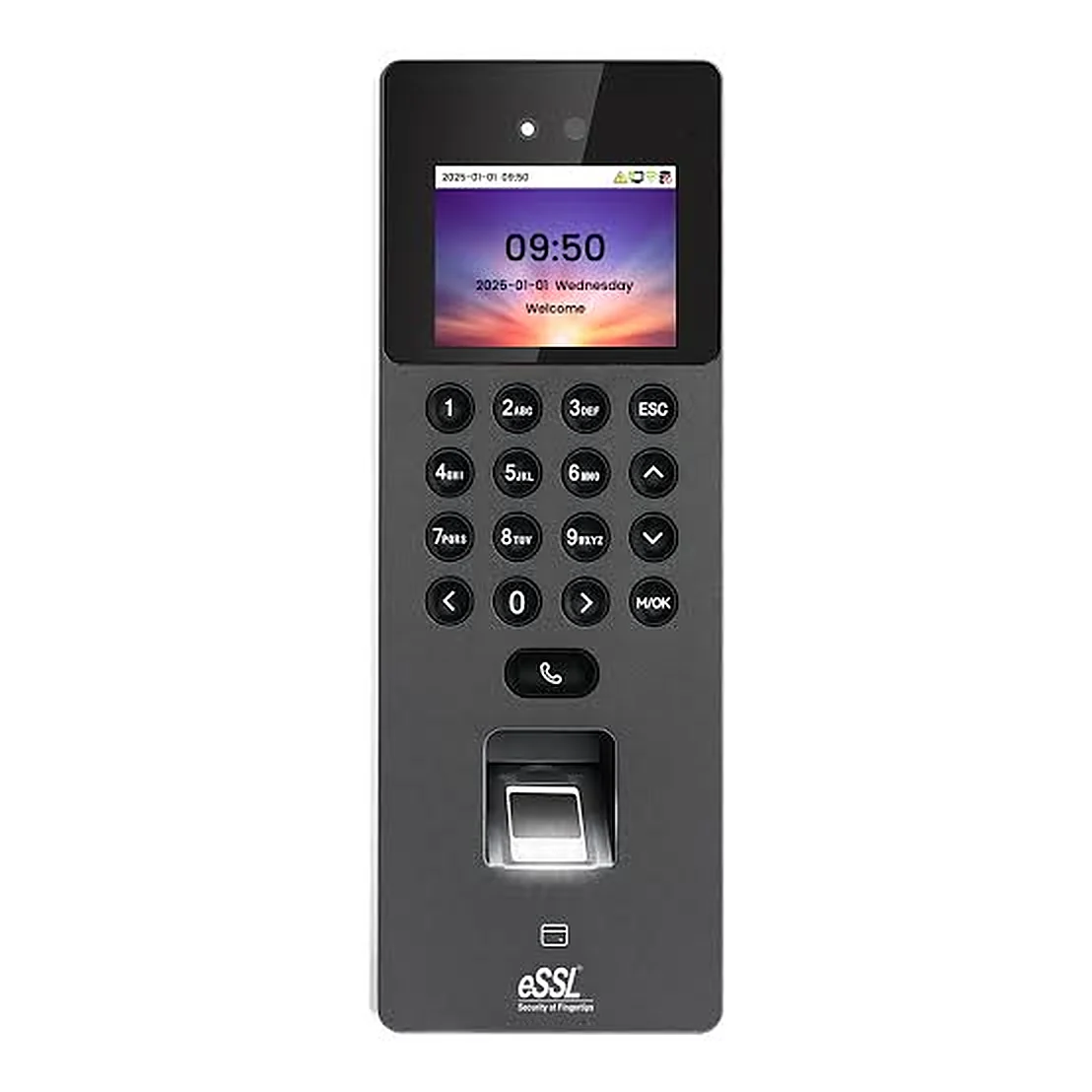 Fingerprint and keypad attendance terminal
