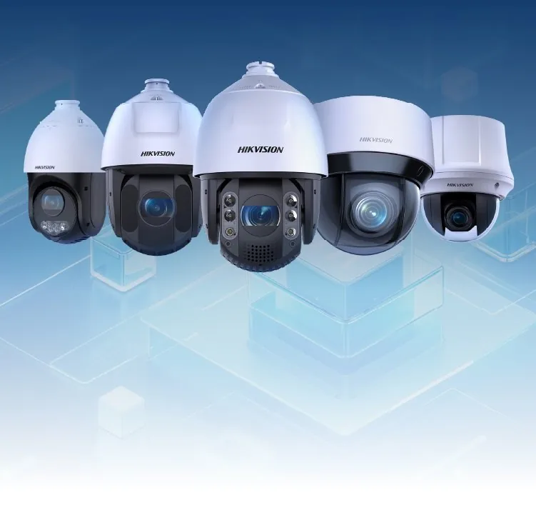 Range of PTZ speed dome cameras
